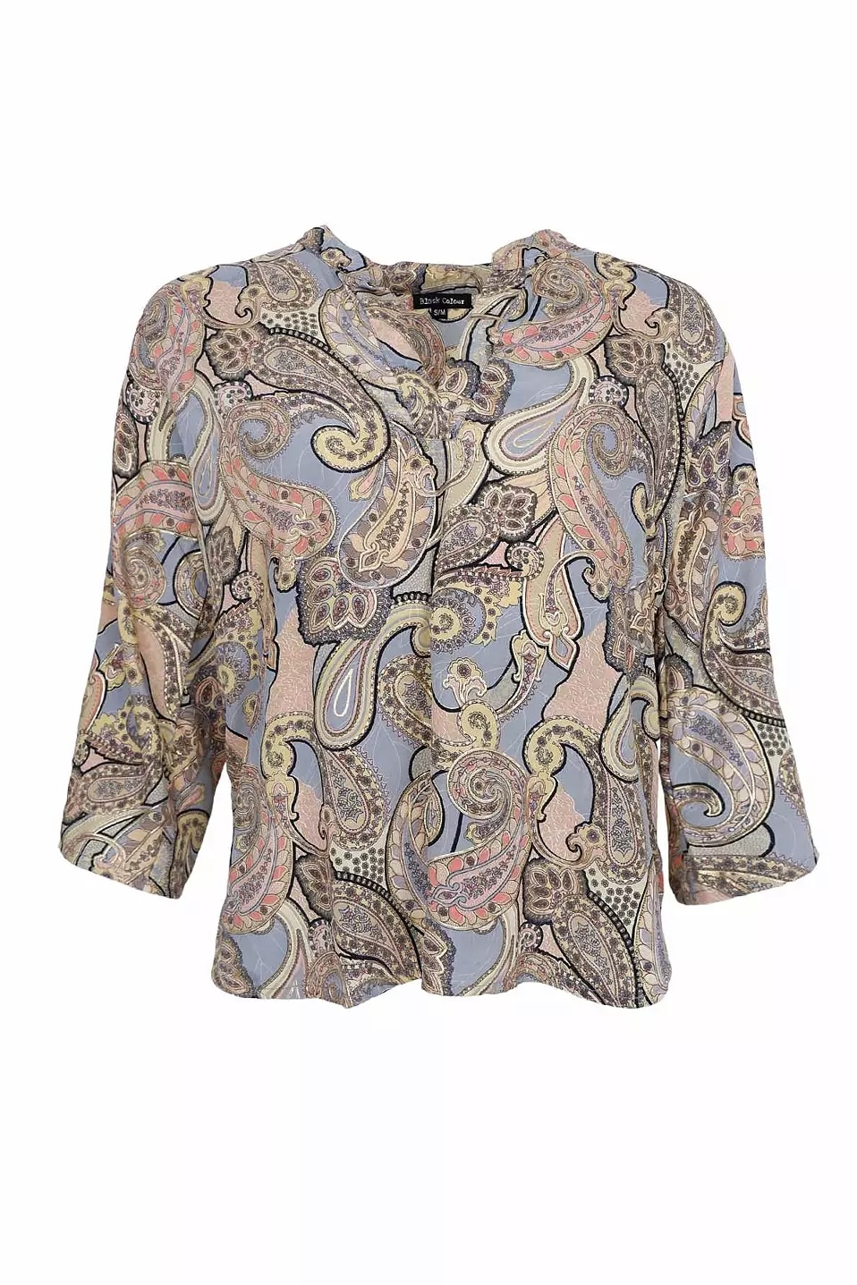 Black Colour - Luna  Flared Sleeve Blouse Paradise Sky