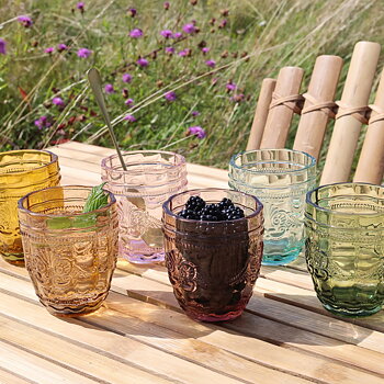 Saint-Émilion Glas m. mönster - 6 pack.