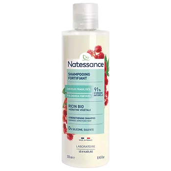 Natessance Strengthening Shampoo - Castor oil & plant keratin
