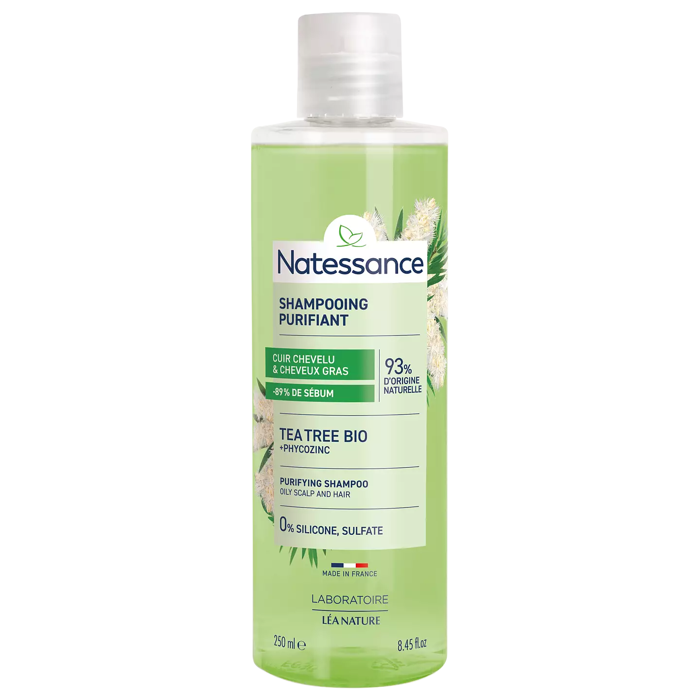 Natessance Purifying Shampoo - Tea tree & Phycozinc