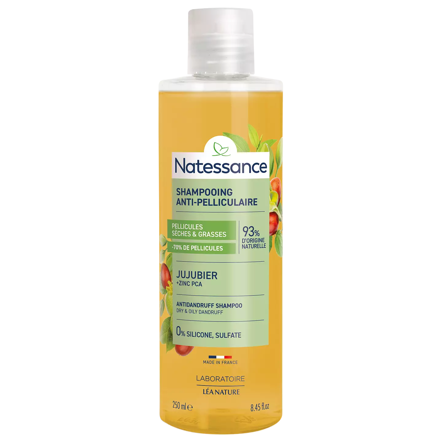 Natessance Anti-dandruff Shampoo - Jujube Bark Extract & PCA Zinc