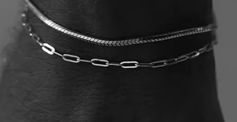 Länk armband  I Rostfritt stål - 4