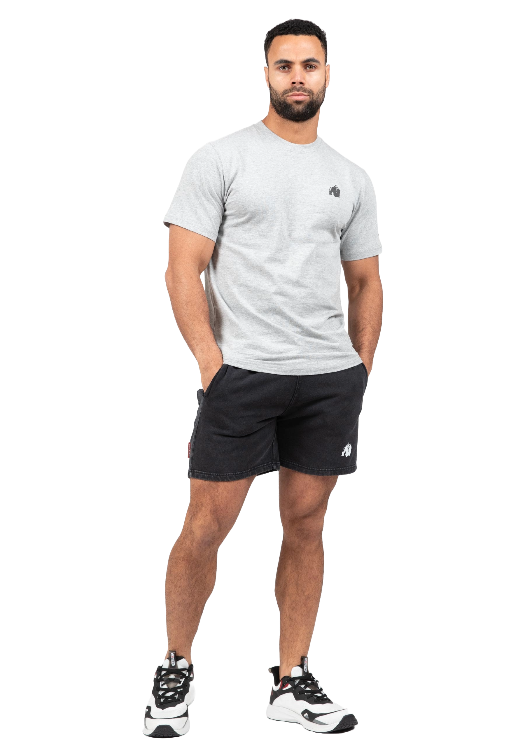 Curtis Sweatshorts, washed grey - 4