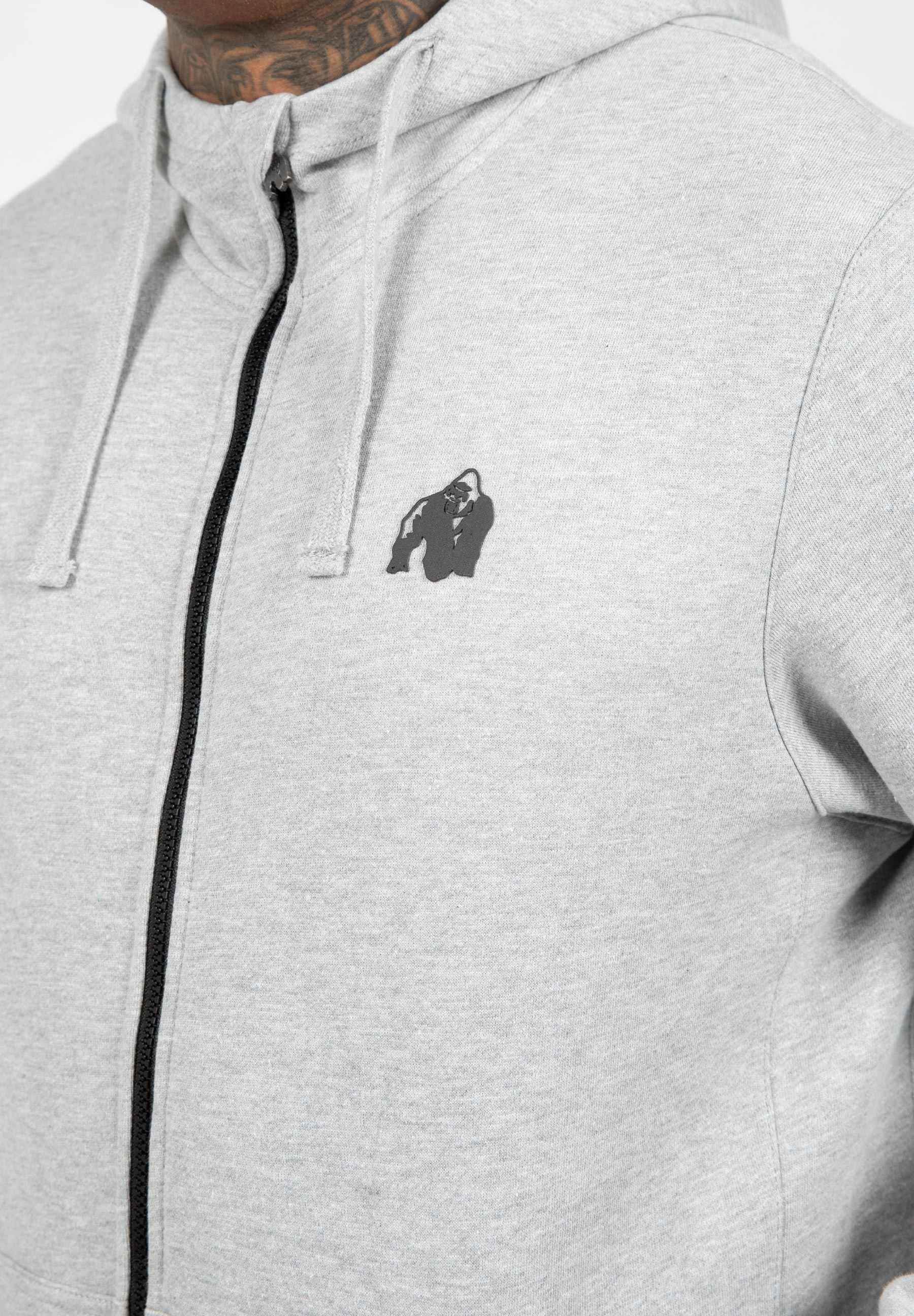 Leon Zipped Hoodie, grey - 7