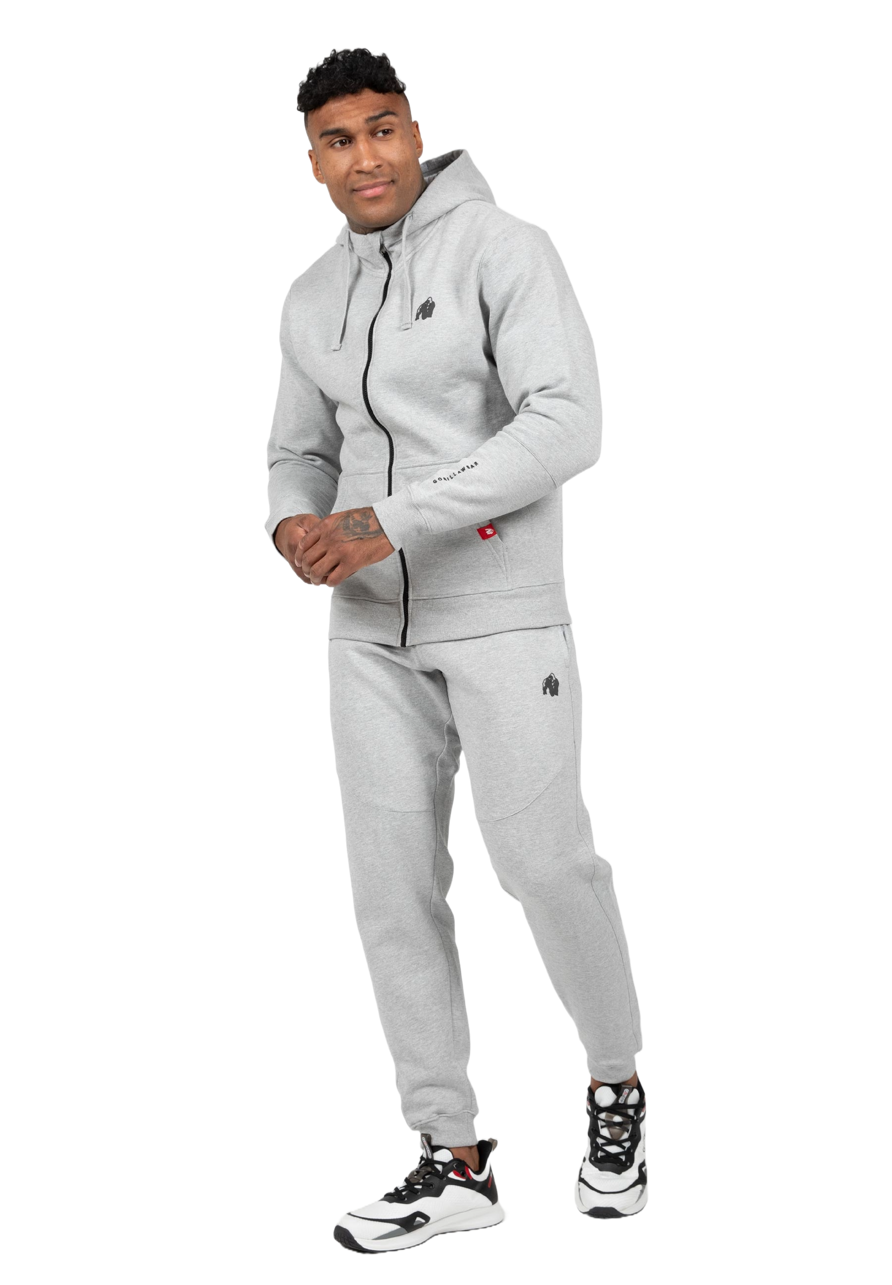 Leon Zipped Hoodie, grey - 10
