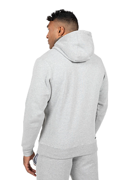 Leon Zipped Hoodie, grey