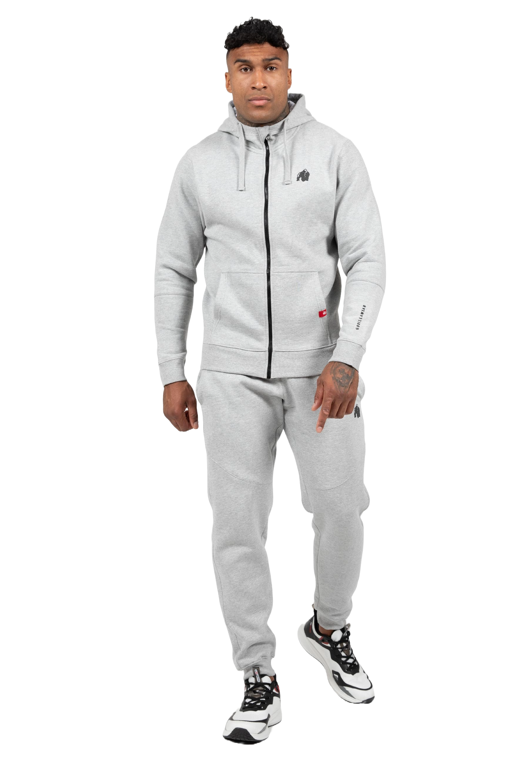 Leon Zipped Hoodie, grey - 4