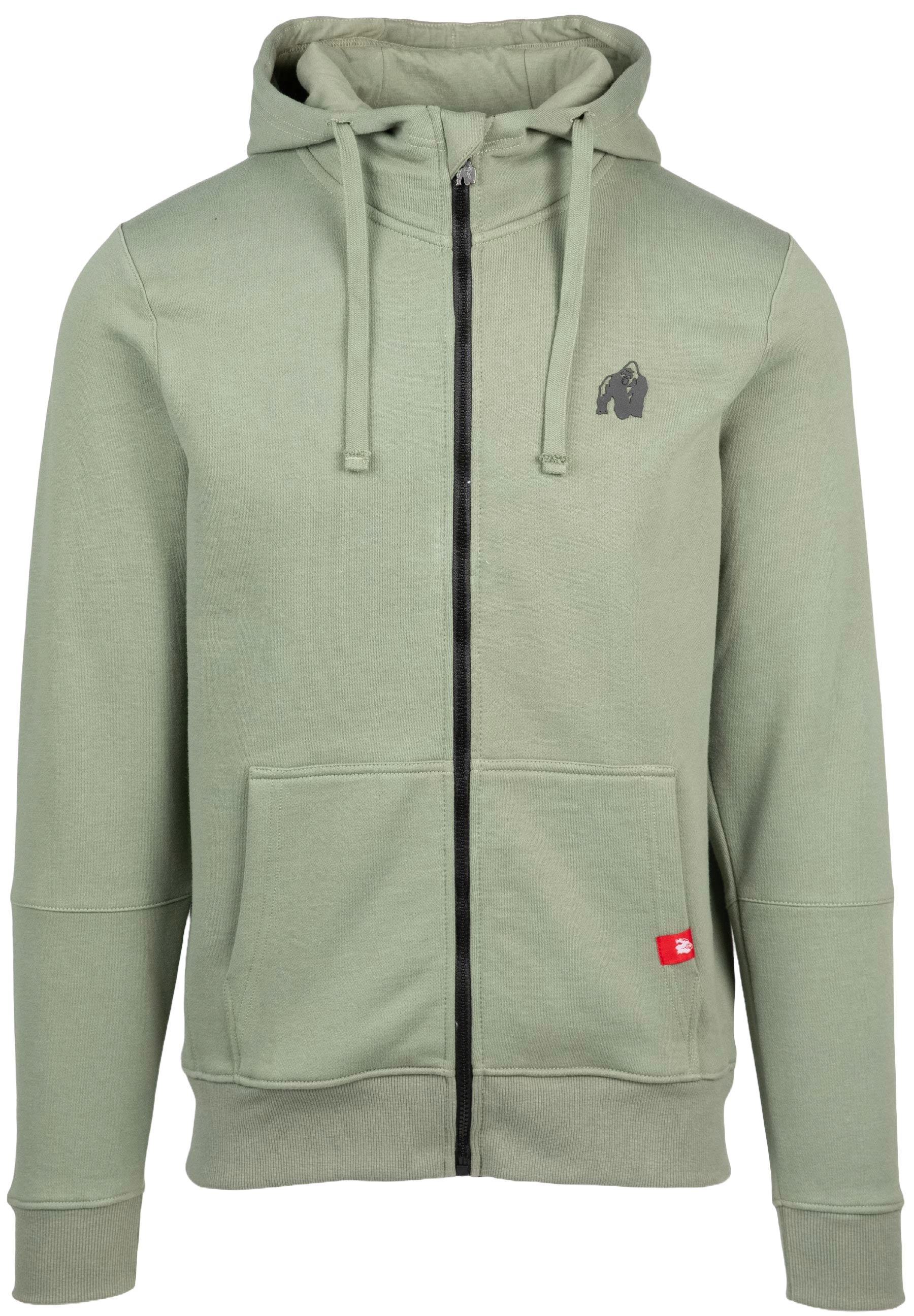 Leon Zipped Hoodie, green - 9