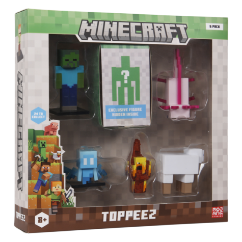 Minecraft 3D Toppeez 6-Pack - 8
