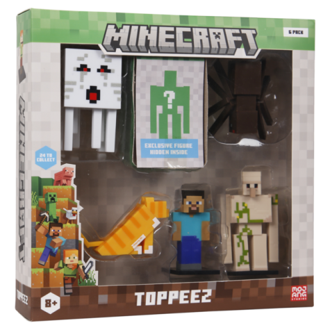 Minecraft 3D Toppeez 6-Pack - 3
