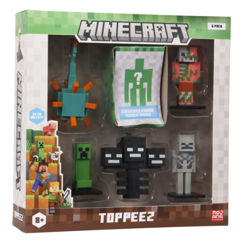 Minecraft 3D Toppeez 6-Pack