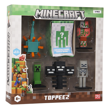 Minecraft 3D Toppeez 6-Pack