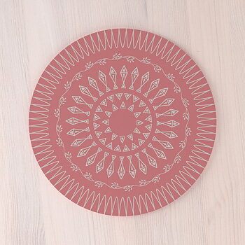 Grytunderlägg Langas Solblekt röd