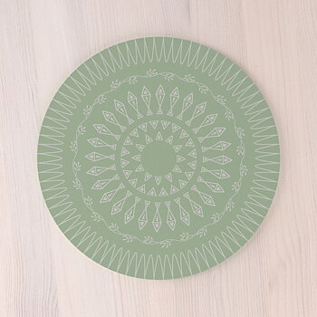 Grytunderlägg Langas Vintage ärtgrön