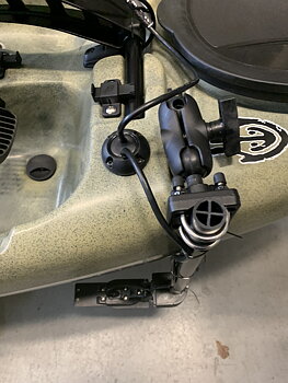 Installation of cable gland for echo sounder