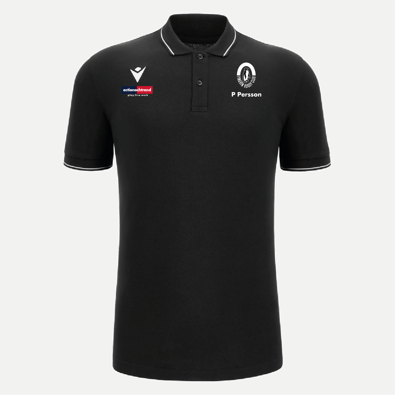 Macron Comedy Eco Polo Brodyr USX (Pingvin Rugby Club)