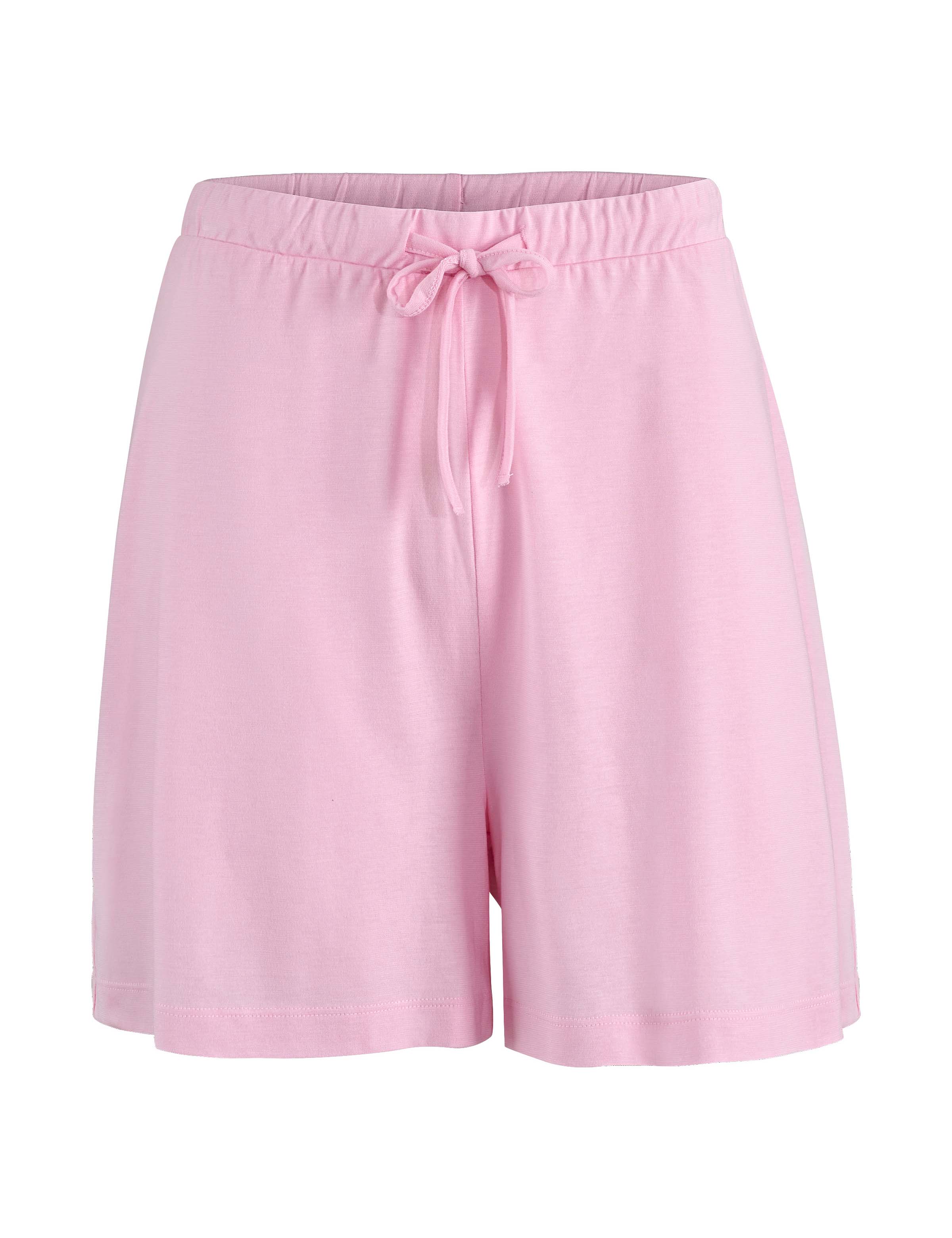 Rosa pyjamasshorts i bambu - 2