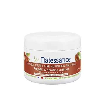 Natessance Nourishing anti aging Hair mask - Argan & plan keratin