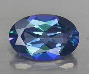 0.52 ct very nice oval cut natural loose azotic blue topaz gemstone