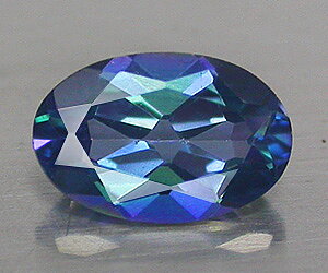 0.52 ct very nice oval cut natural loose azotic blue topaz gemstone