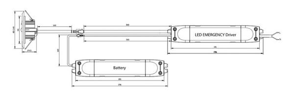  Noxion LED Nödbelysning Spot, Vit - 6