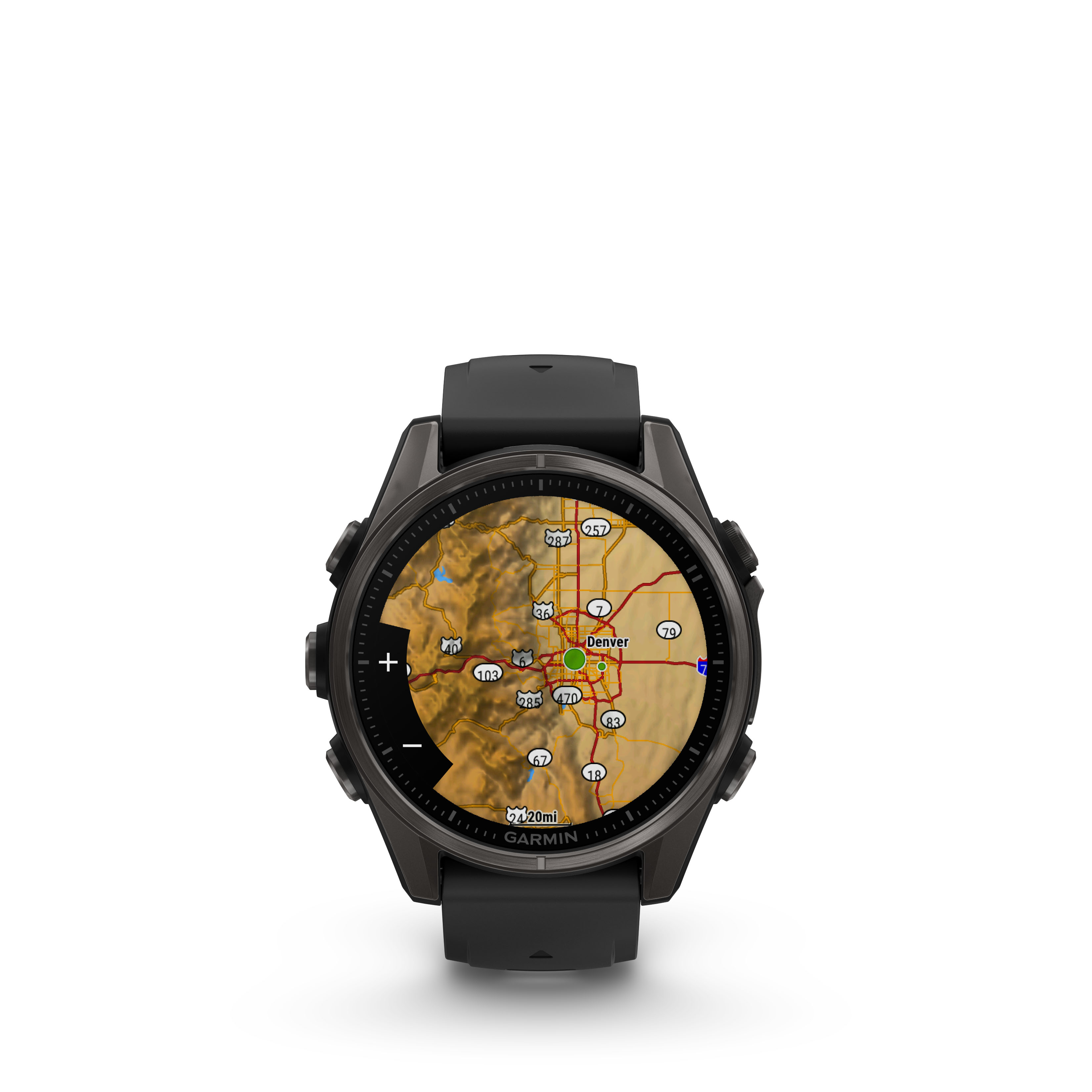 Garmin fēnix® 8-43 mm, AMOLED Sapphire, Gray DLC Titanium with Black/Stone Gray Silicone Strap - 7