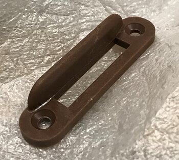 Låsbleck brun Adria 55x13mm