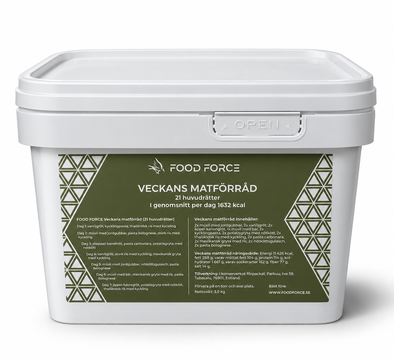 Food Force | One Week Bucket | Frystorkad mat