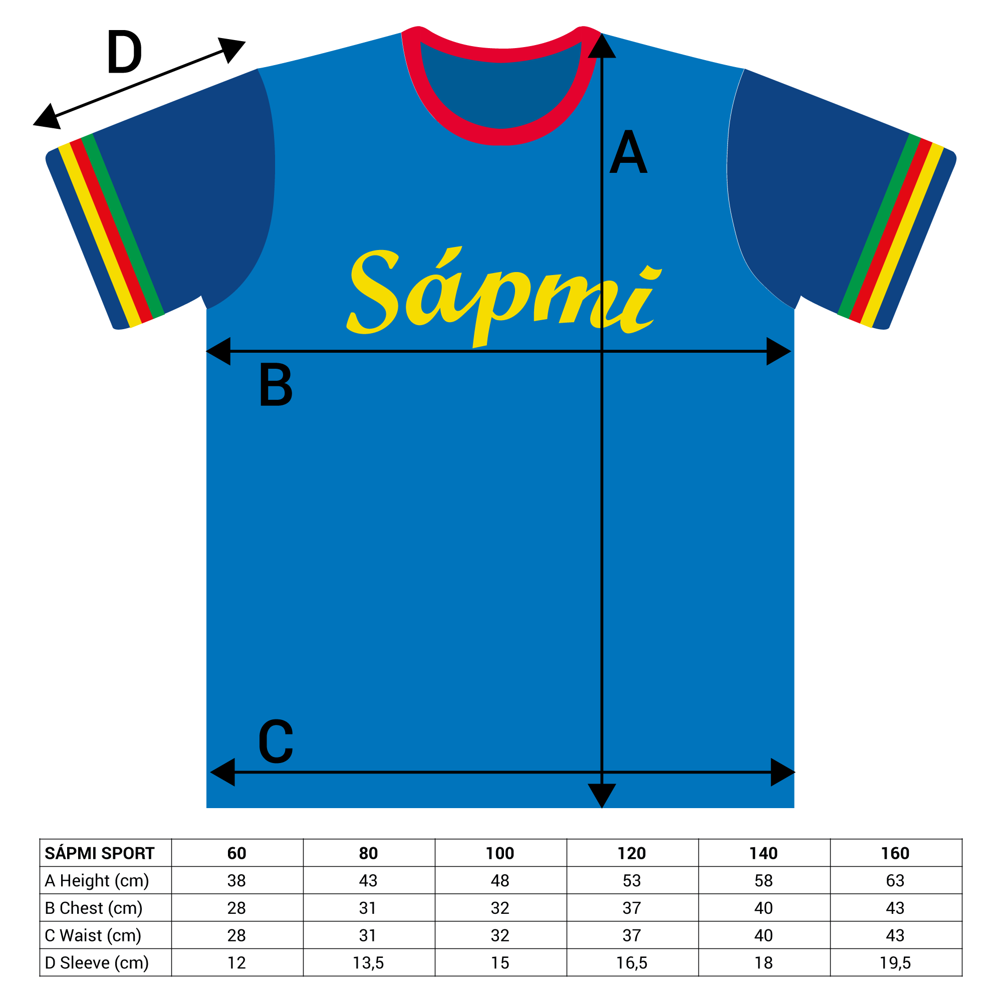 T-shirt Sápmi Sport Blau Kinder - 4