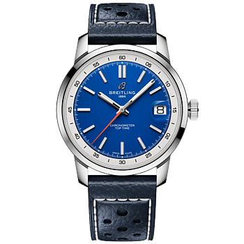 AB3113A71C1X1 Breitling Top Time B31 blå med läder