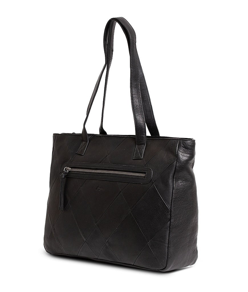 Tiramisu Leather Braided Totebag - Black - Bagoholic
