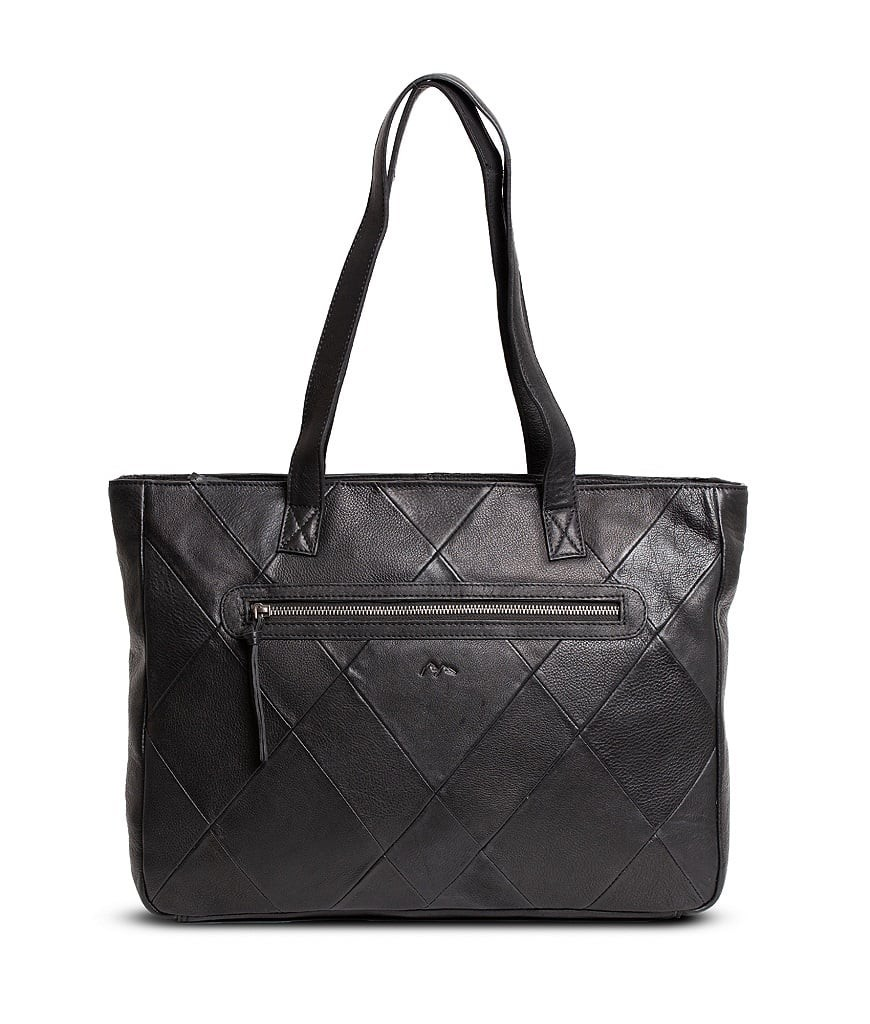 Tiramisu Leather Braided Totebag - Black - Bagoholic