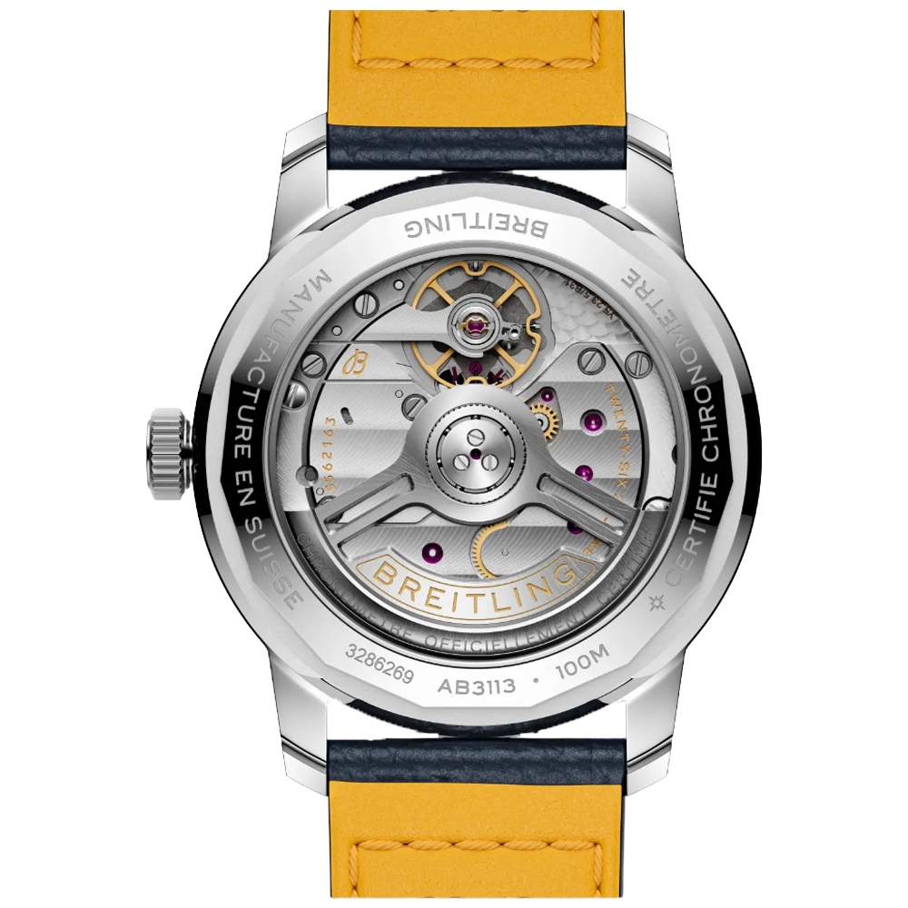 AB3113171L1X1 Breitling Top Time B31 mörkgrön med läder