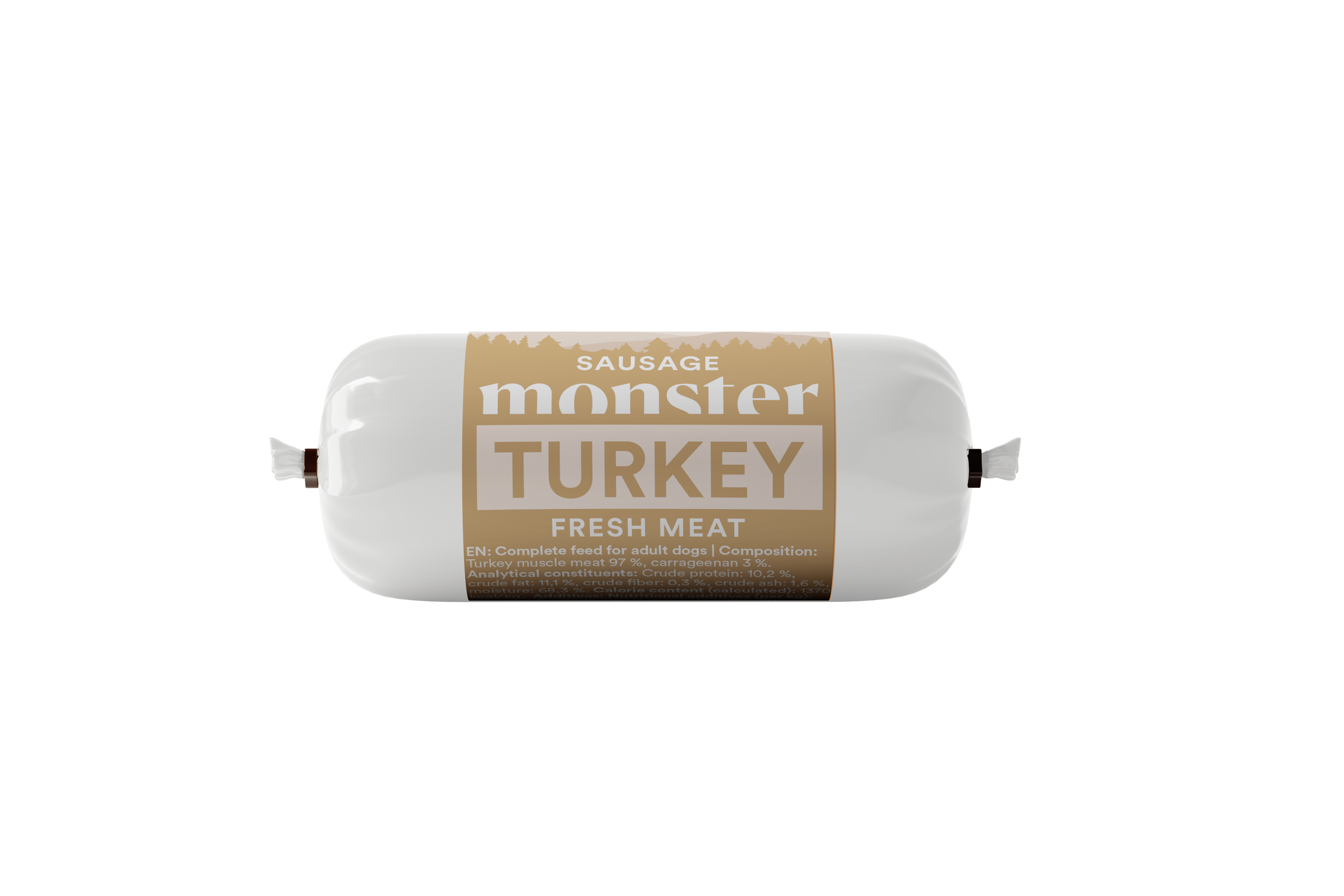 Monster Dog Sausage Turkey 80g