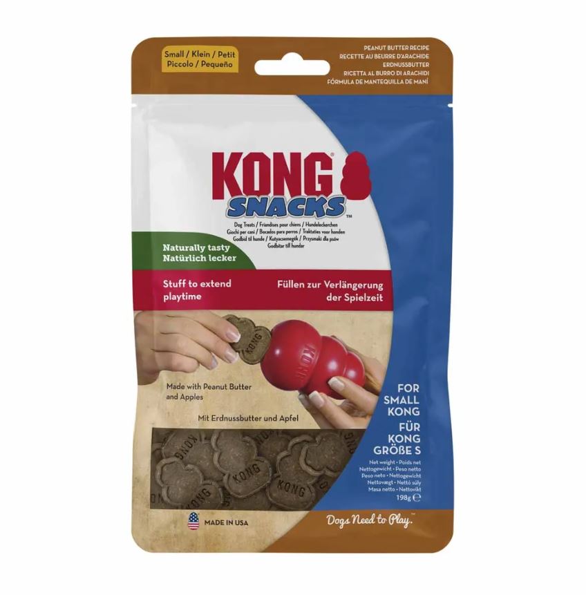 Kong Snacks Peanut Butter Dog Treats – Various Sizes
