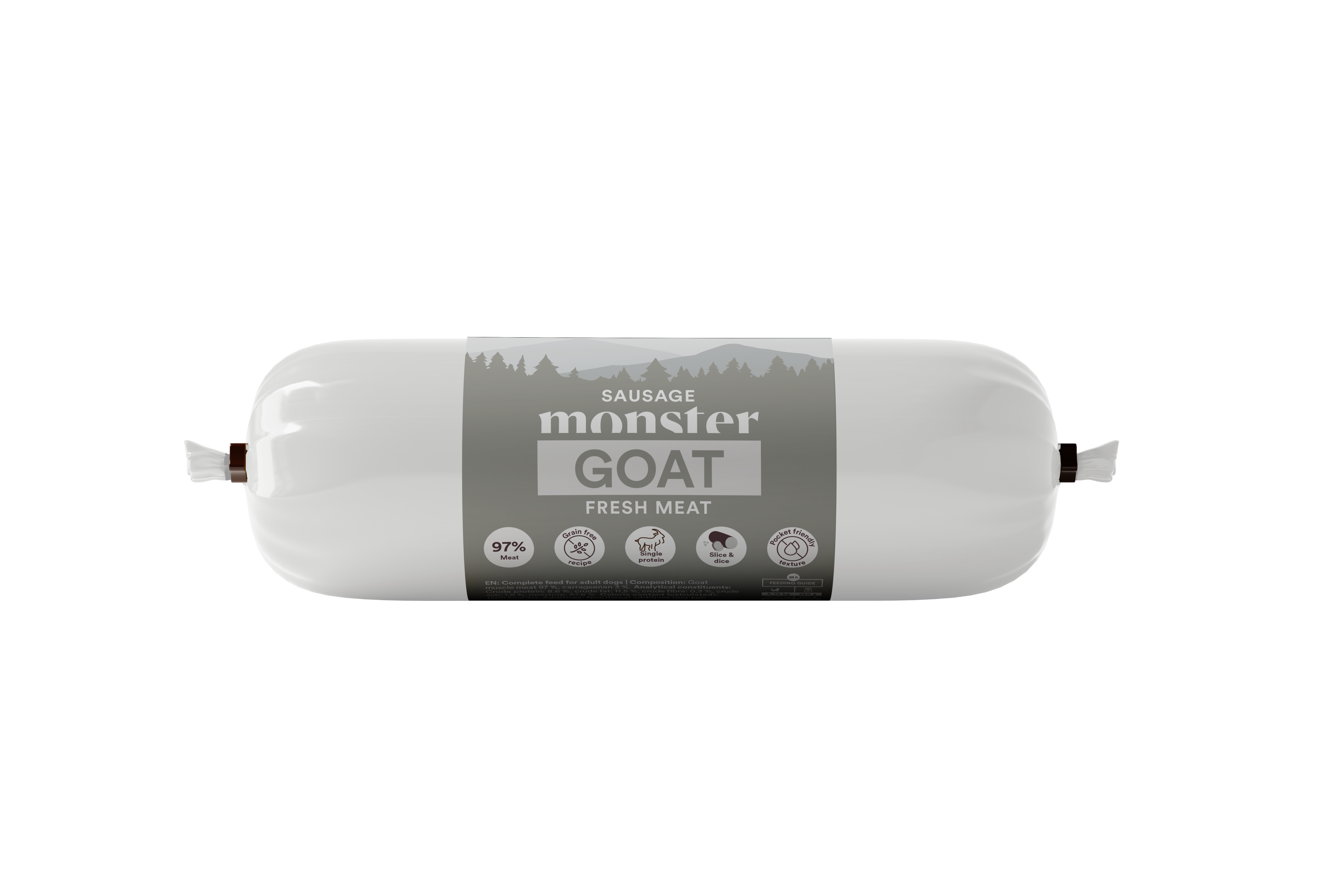 Monster Dog Sausage Goat 400g