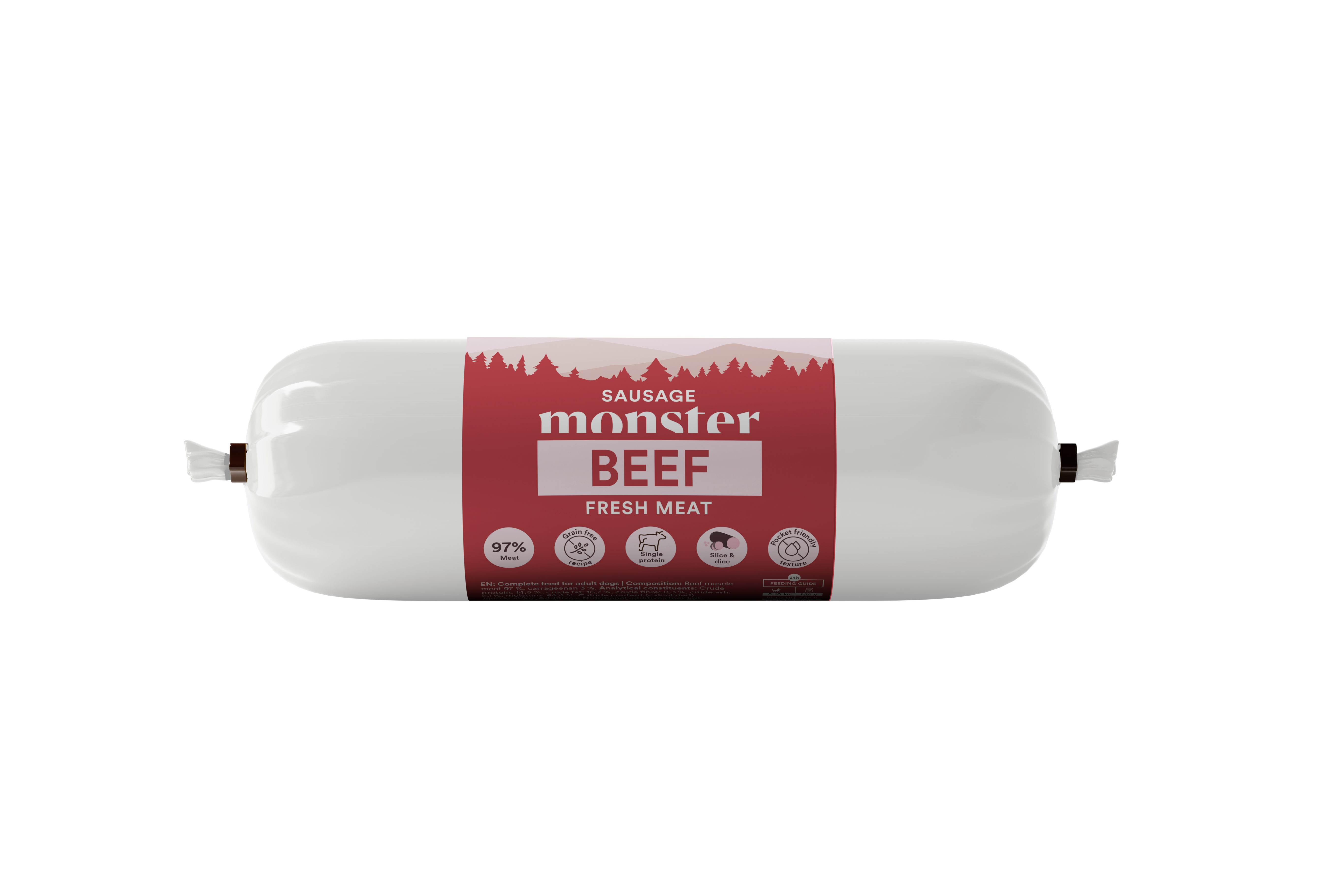 Monster Dog Sausage Beef 400g