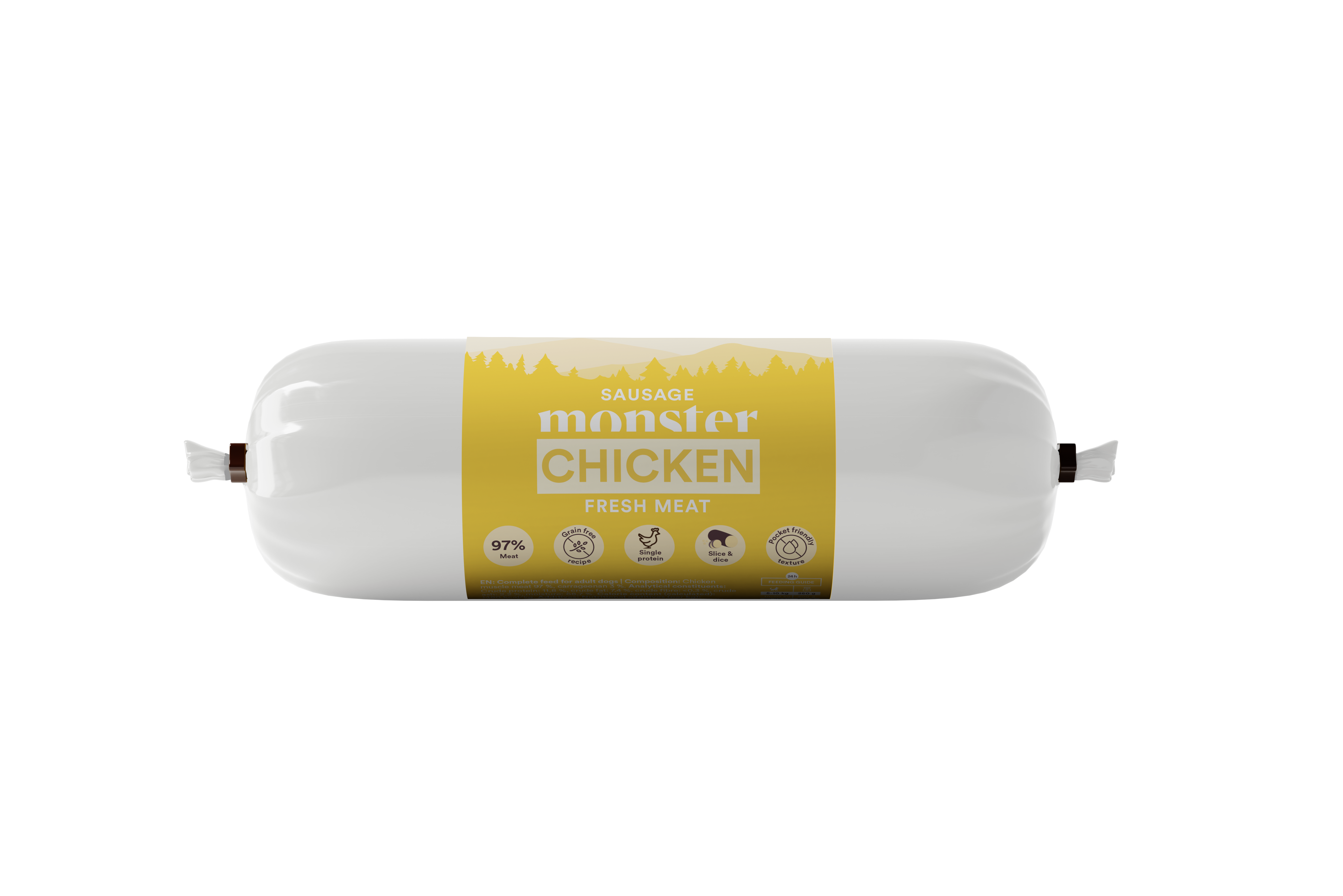 Monster Dog Sausage Chicken 400g