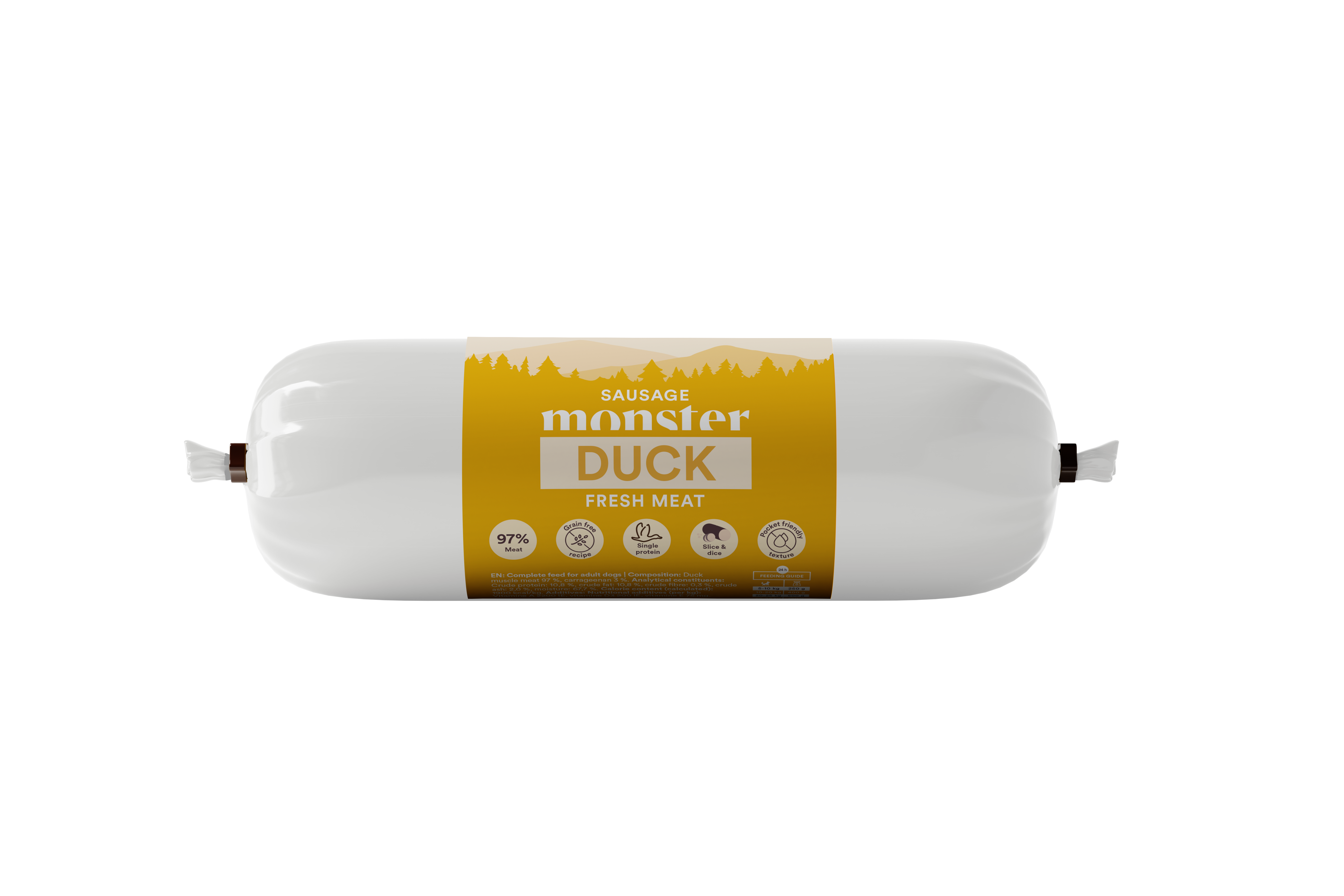 Monster Dog Sausage Duck 400g