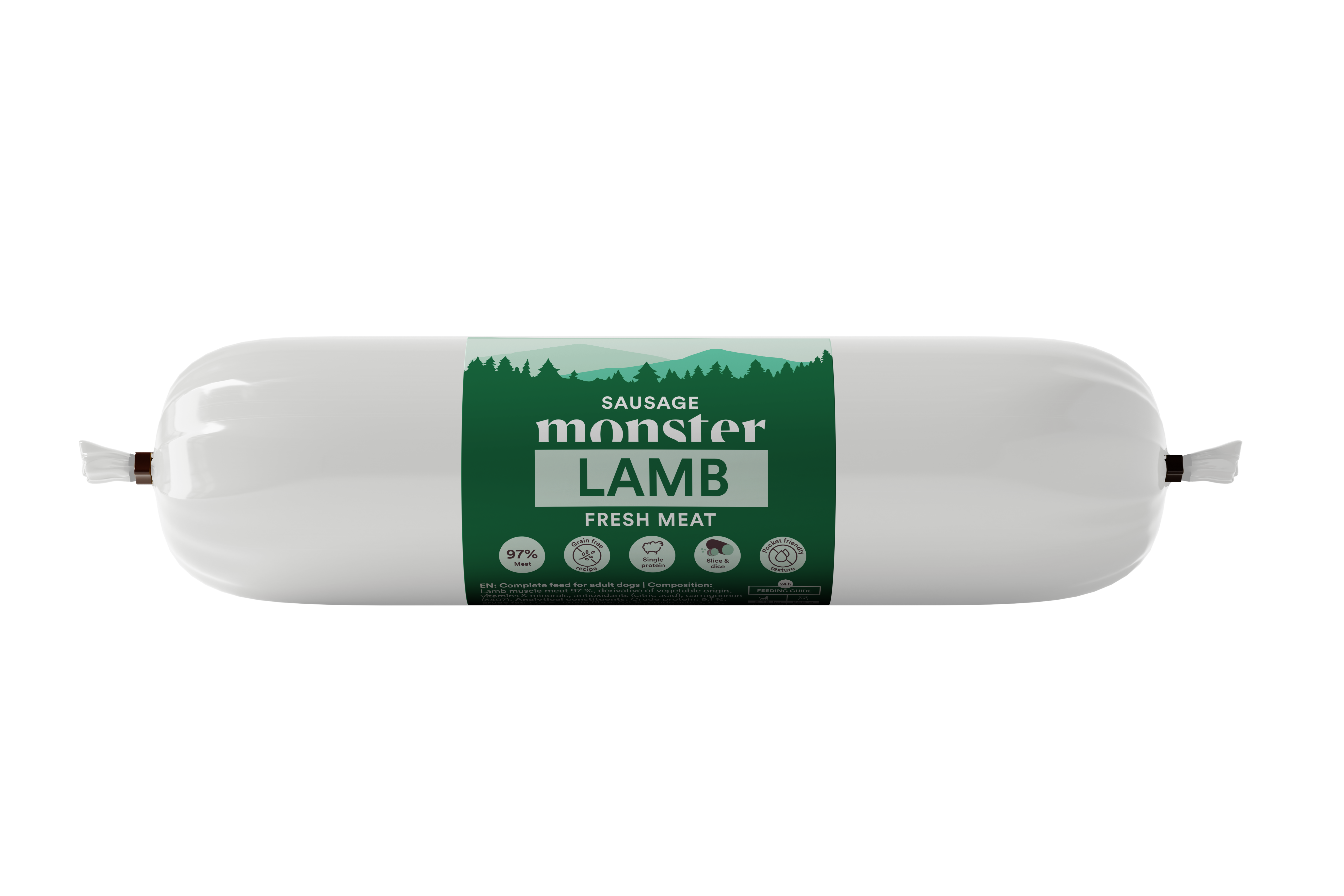 Monster Dog Sausage Lamb 200g