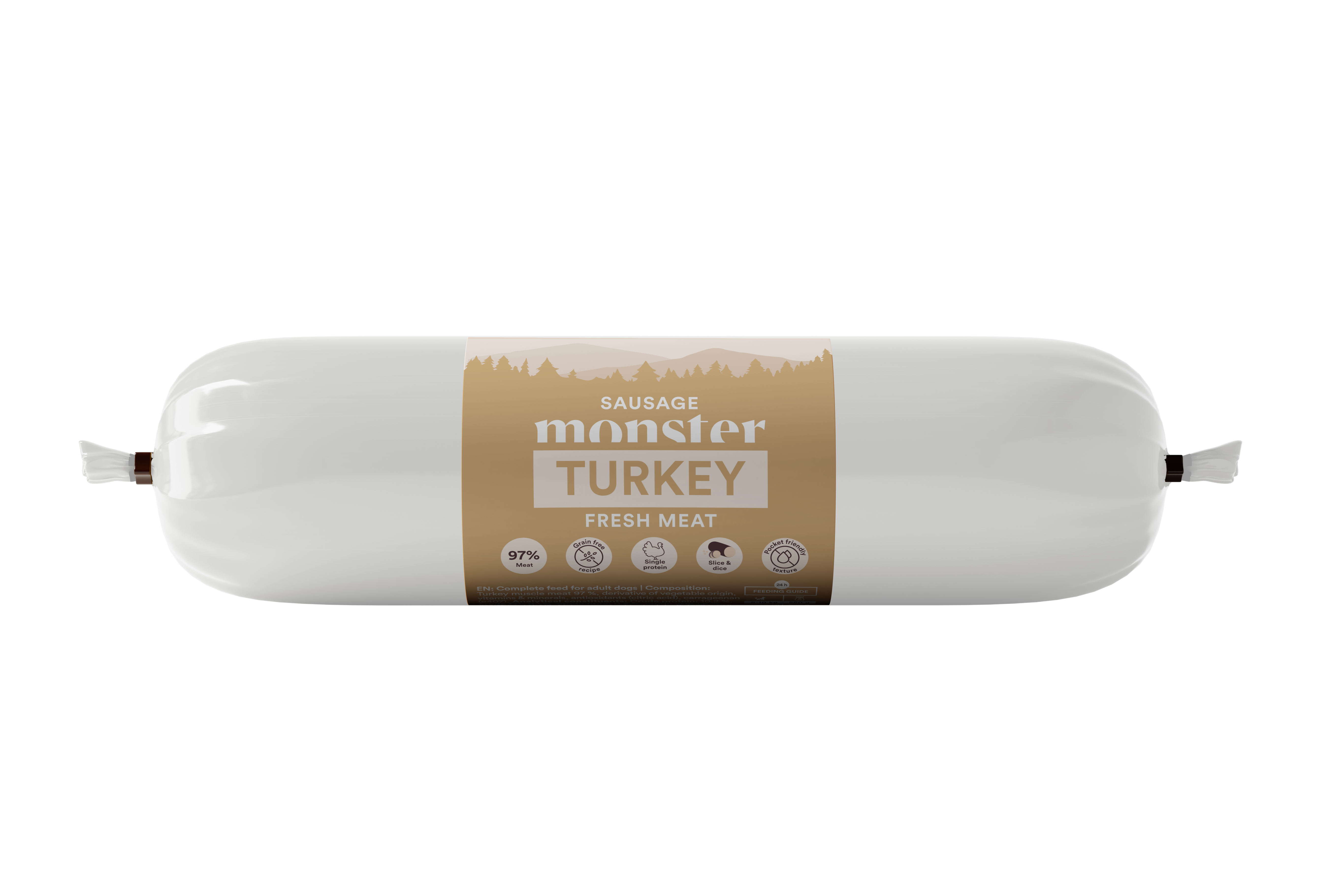 Monster Dog Sausage Turkey 200g