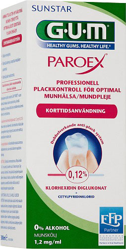 GUM Paroex 0,12% Munskölj, 300 ml