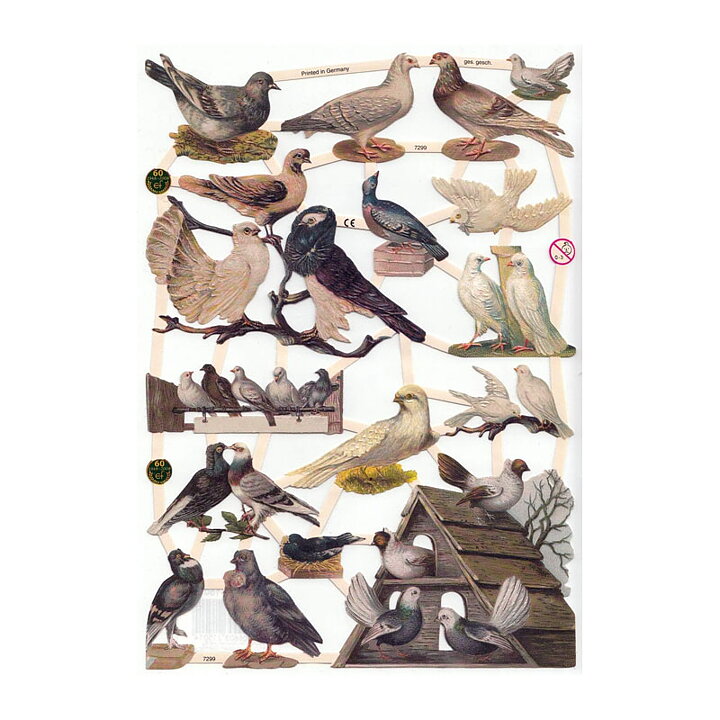 Bookmarks Second Hand - Birds Vintage EF7299, 7323