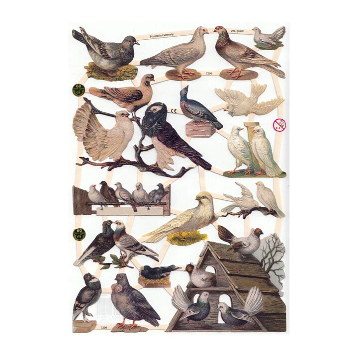 Bookmarks Second Hand - Birds Vintage EF7299, 7323