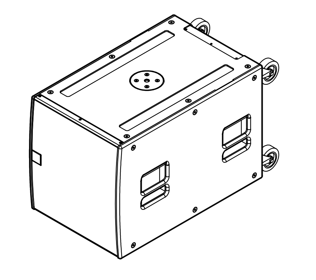 SXC115-W - Kardioid 15" + 12" tvåkanals Sub - Vit
