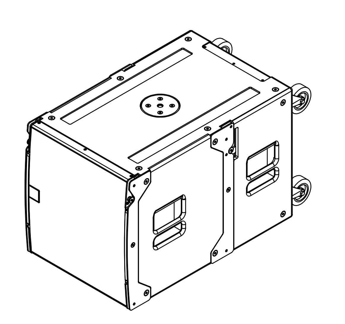 SXCF115-W - Flugen Kardioid 15" + 12" tvåkanals Sub - Vit
