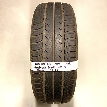 16" BEGAGNAT SOMMARDÄCK | 1 st 205/55 R16 91V Goodyear Eagle NCT 5 | V47-03 | 8 mm | E-4