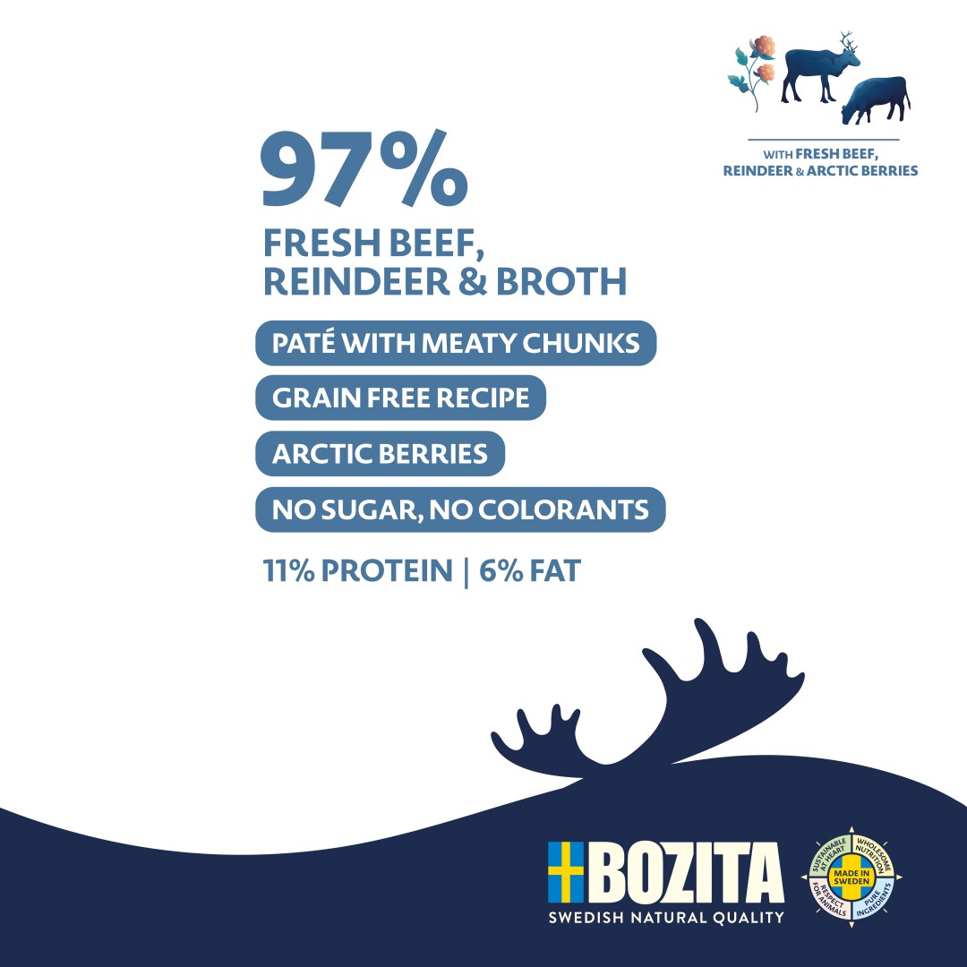 Bozita Purely Tetra paté Beef/Reindeer  - 2