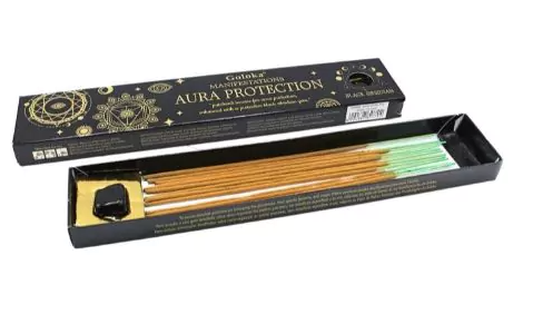 Goloka Manifestations Aura Protection - Rökelse med Svart Obsidian