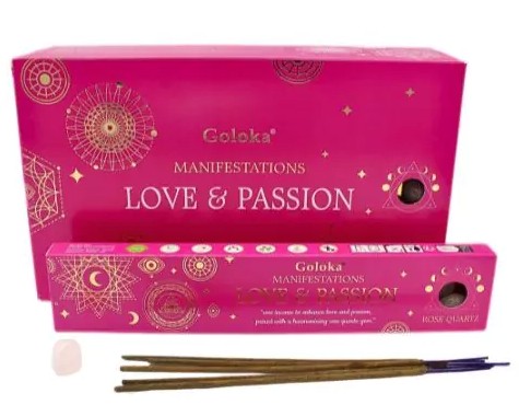 Goloka Manifestations Love & Passion  - Rökelse med Rosenkvarts - 3